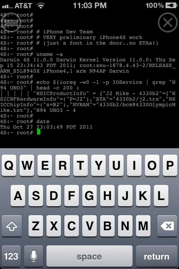 Jailbreak iPhone 4S 2