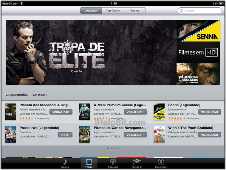 Filmes da iTunes Store Brasil