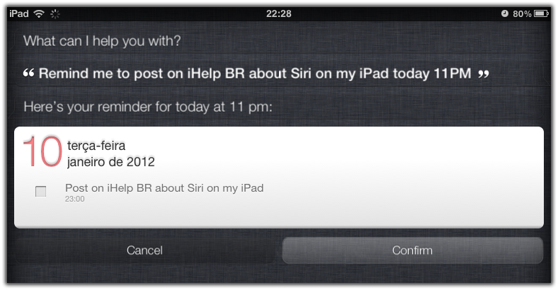 Reminders Siri