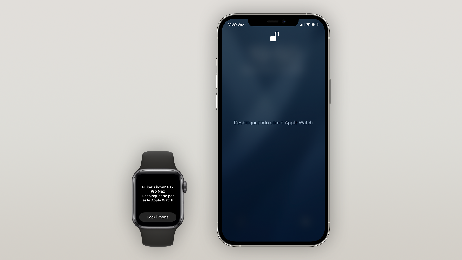 watchOS 7.4 com desbloqueio de iPhone com Face ID através